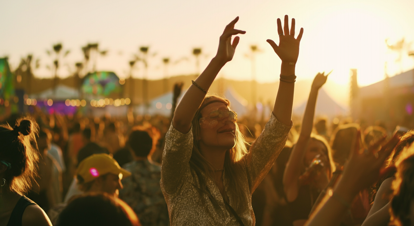 Fuel your fun: what to eat at food festivals healthily - Urge rave festival Candy