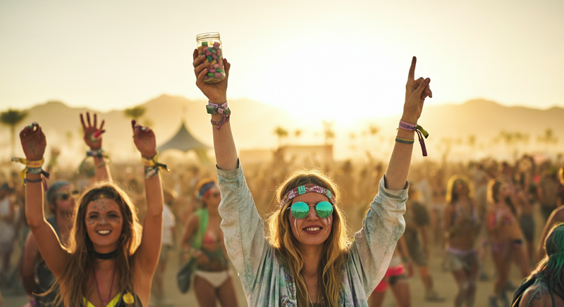 burning man food tips that actually beat heat - Urge rave festival Candy