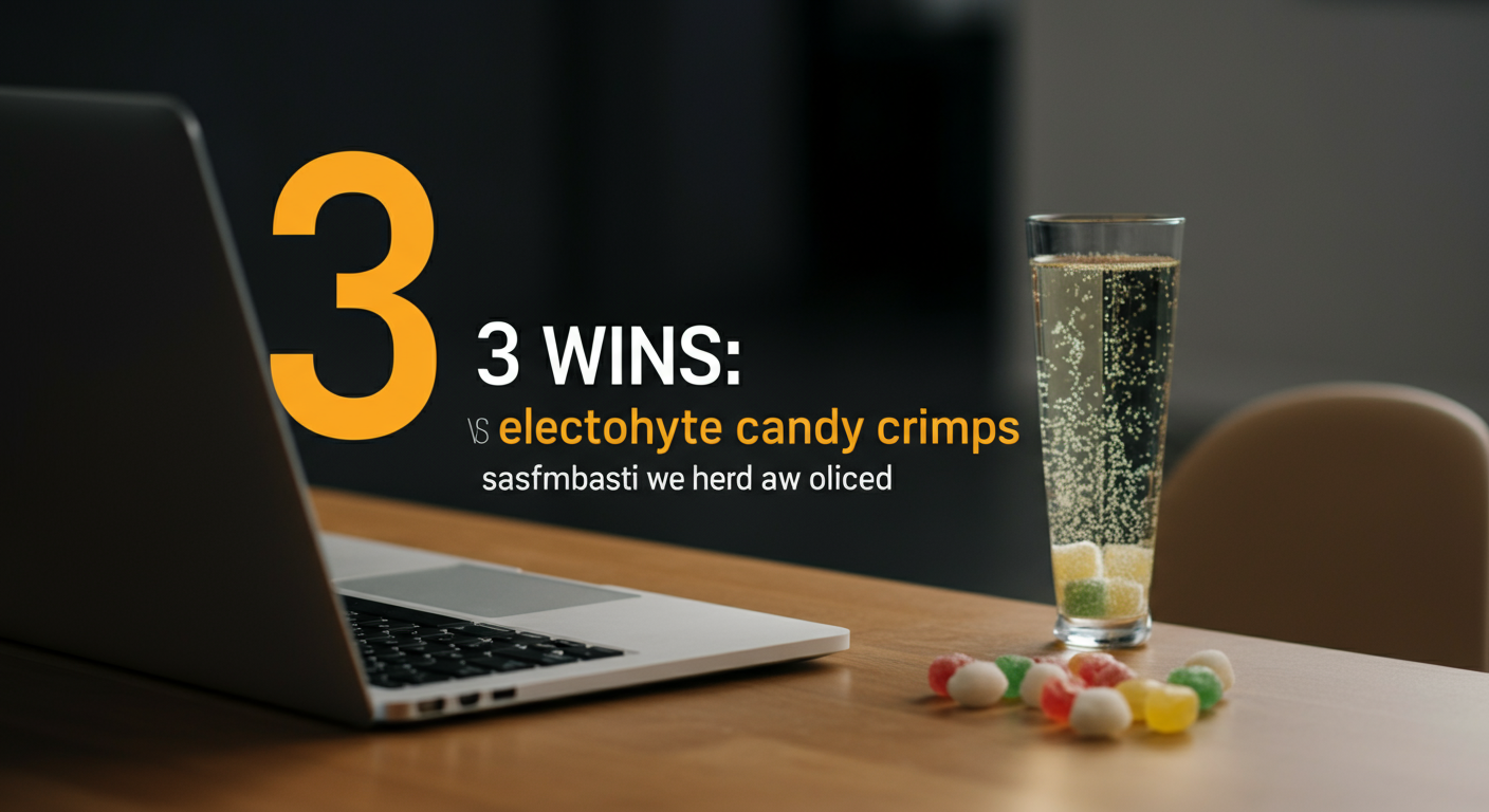 3 Wins: pickle juice vs electrolyte candy cramps - Urge vs alternatives Candy
