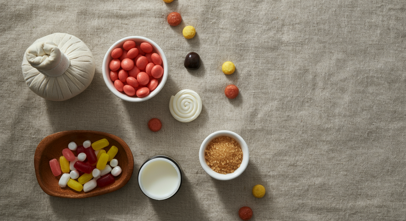 3 culprits: candy ingredients digestive impact - Urge clean ingredients Candy